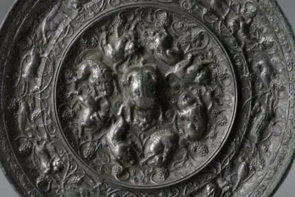 宝博微课堂：唐飞天花鸟纹菱缘镜